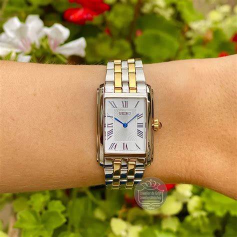 Seiko SWR087P1 Women's Quartz Watch, White Dial, Two-Tone Stainless Steel Bracelet - Image 4