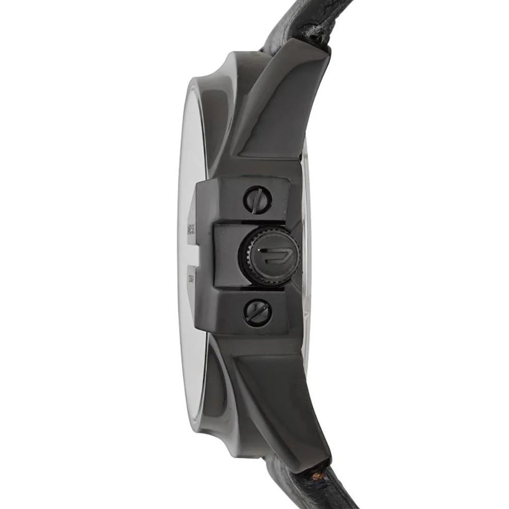 Diesel DZ1657 Master Chief Men's Watch - Black Dial, Black Leather Strap - Image 3