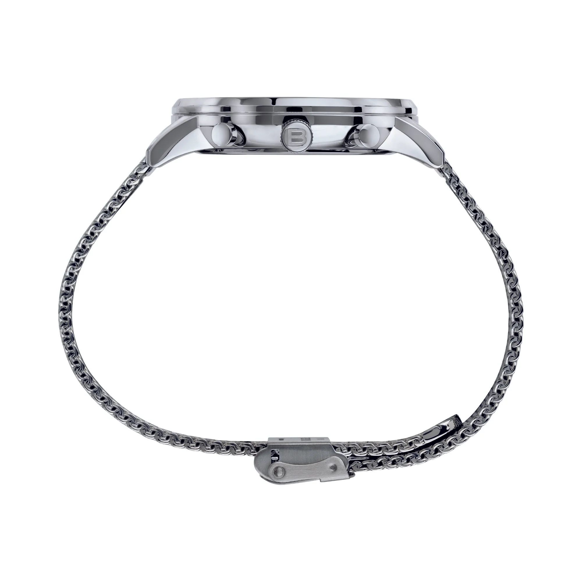 Breil Avery EW0507 Men's Chronograph Watch - 42mm Blue Sunray Dial, Stainless Steel Milanese Mesh Bracelet - Image 3