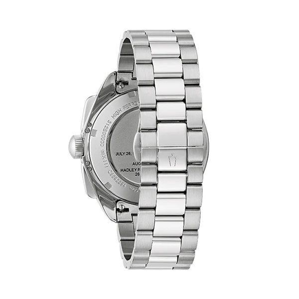 Bulova 98K112 Men's Lunar Pilot Chronograph Watch - Stainless Steel Bracelet, Silver-Tone Dial - Image 5
