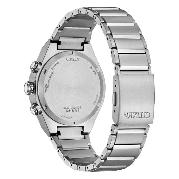 Citizen CA4690-51A Men's Super Titanium Chronograph Watch – White Dial, Sapphire Crystal - Image 4