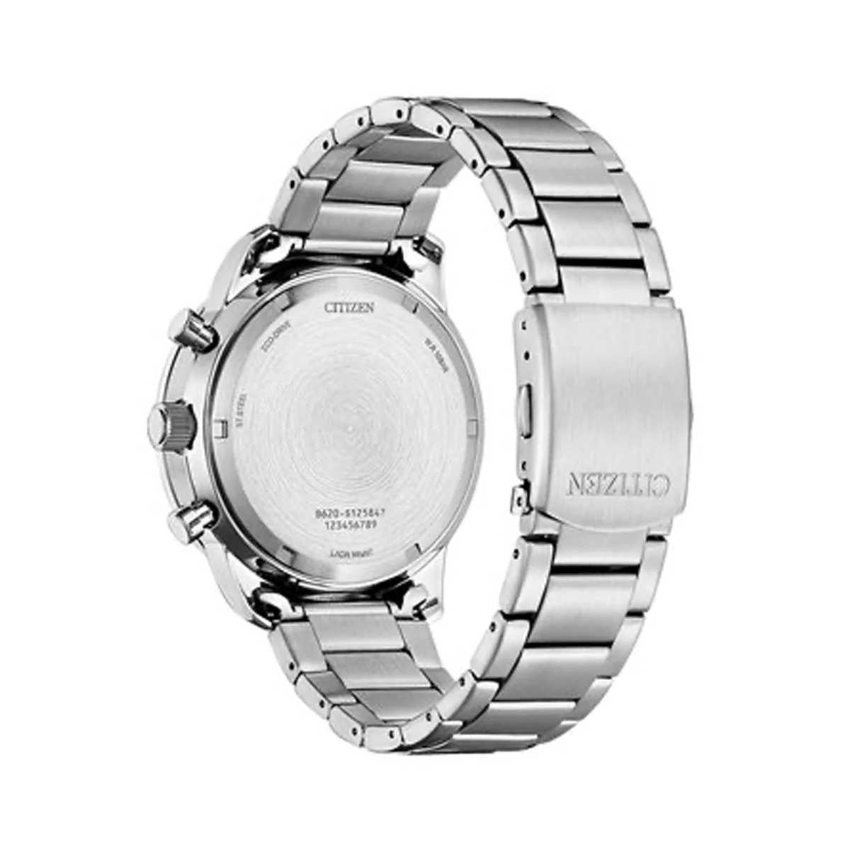 Citizen CA4500-91E Eco-Drive Chronograph Men's Watch - Black Dial, Stainless Steel Bracelet - Image 5