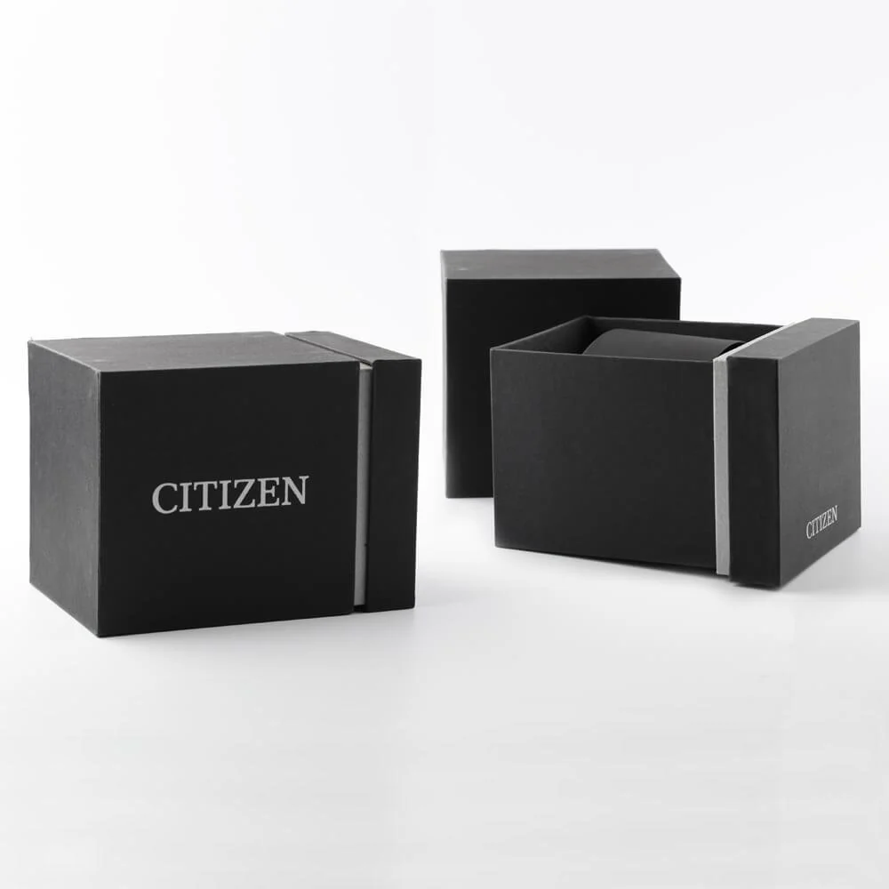 Citizen CA4630-02A Chronograph White Dial Black Leather Strap - Image 3